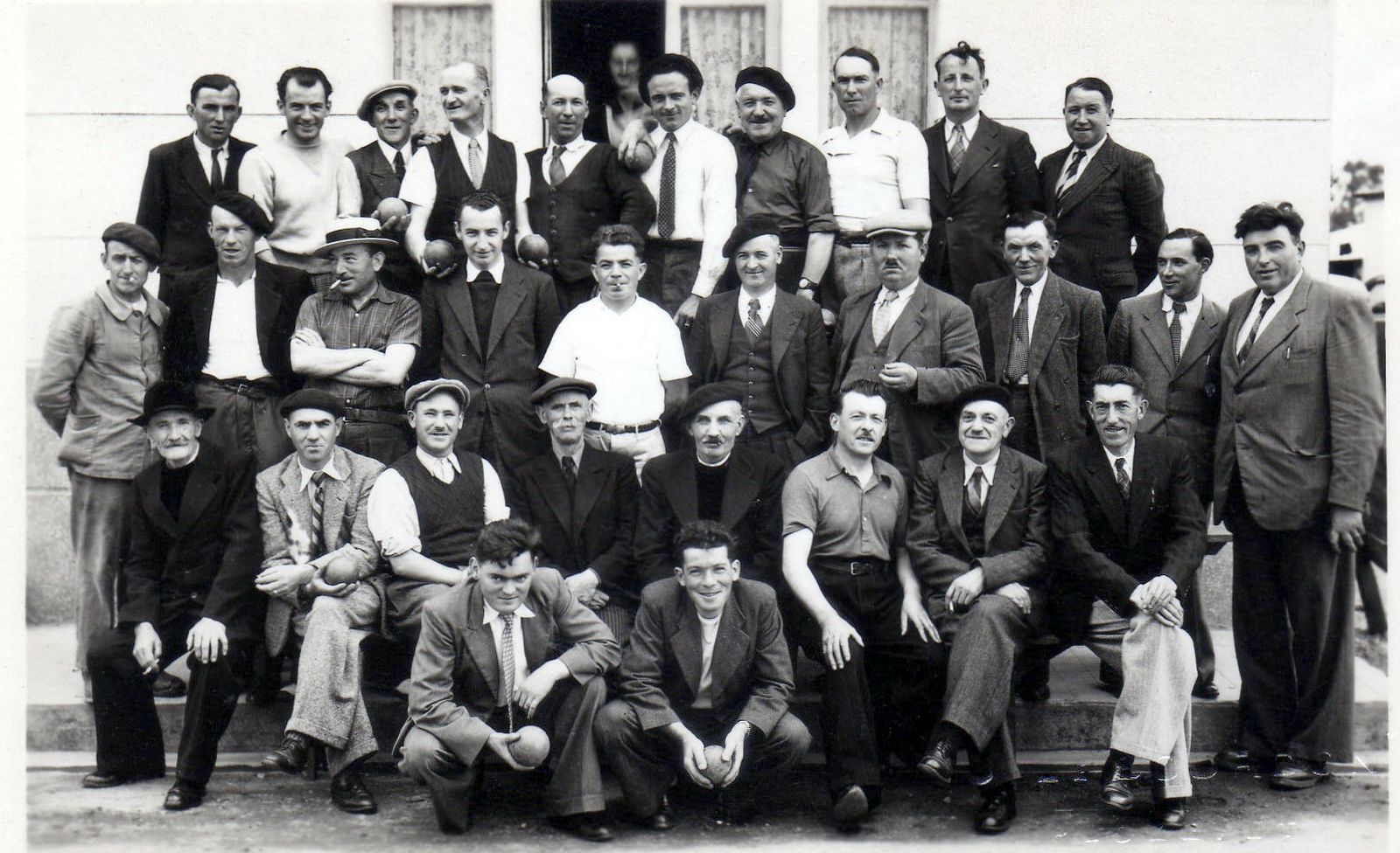 Joueurs de boules 1950